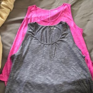 Two work out tank tops in good condition